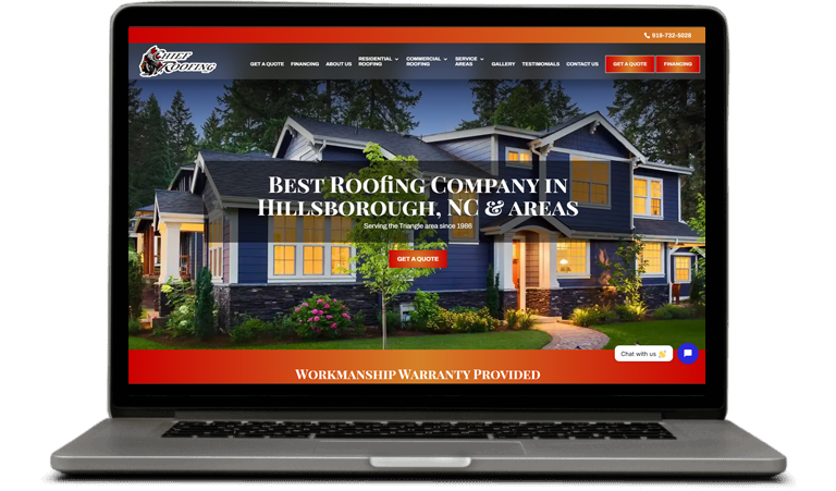 Building Chief Roofing's Online Presence — case study