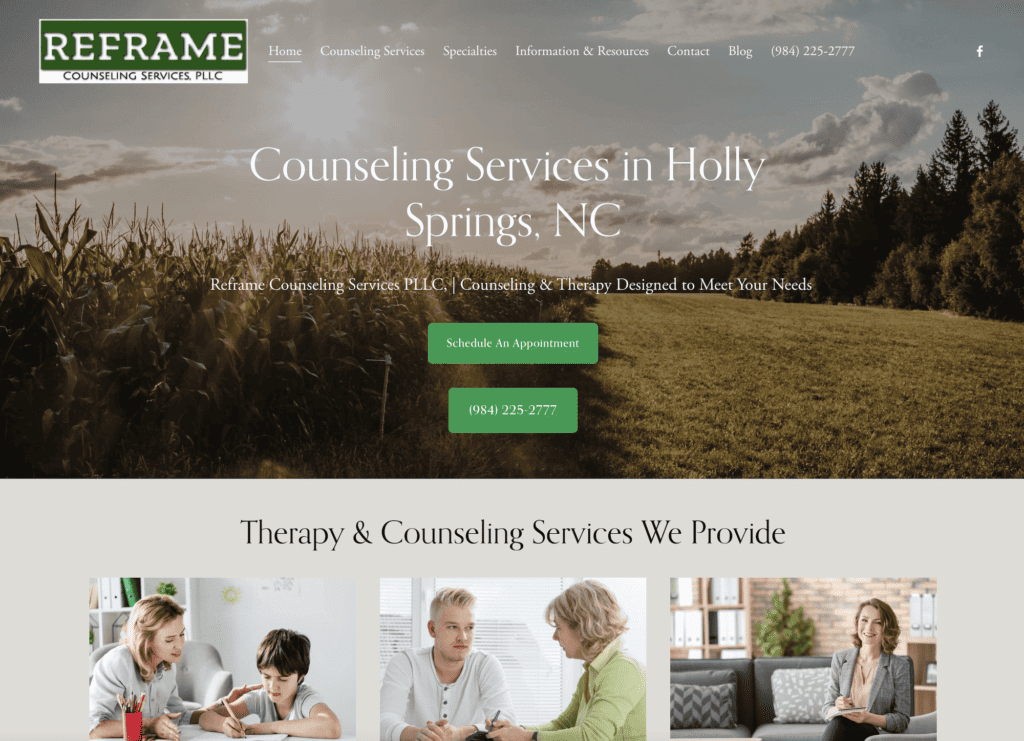Therapy & Counseling Website Design