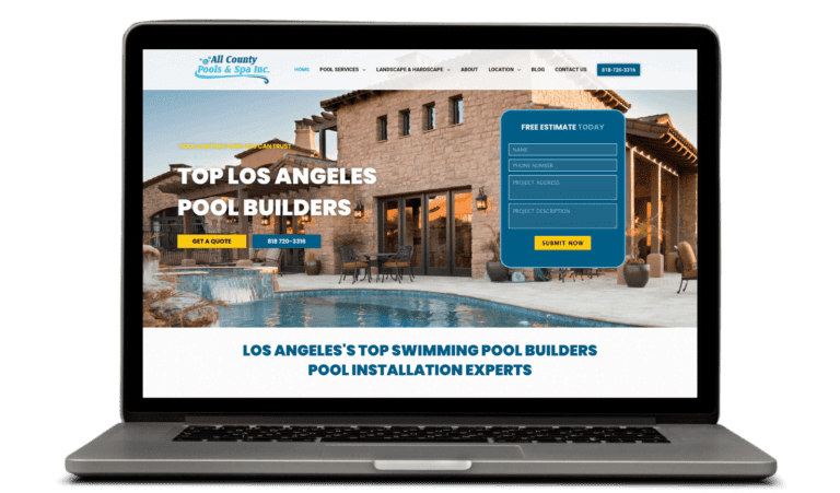 Pool Builders Web Design